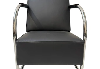 Art Deco Modernist Bauhaus Tubular Steel Lounge Chair by Frits Kuyken, 1936